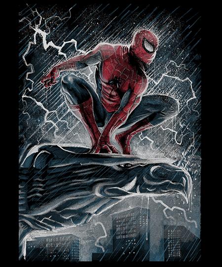 Qwertee: The Spider Over the City