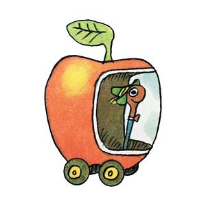 Graphic for Vintage Style Worm in apple car