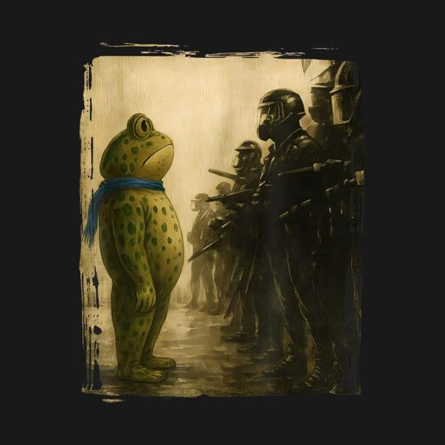 TeePublic: Portland Frog Protest - Rage Against The Machine, Political Protest, Resist, Protest. Protest Frog, Abolish Ice, Anti ICE, Anti Fascism