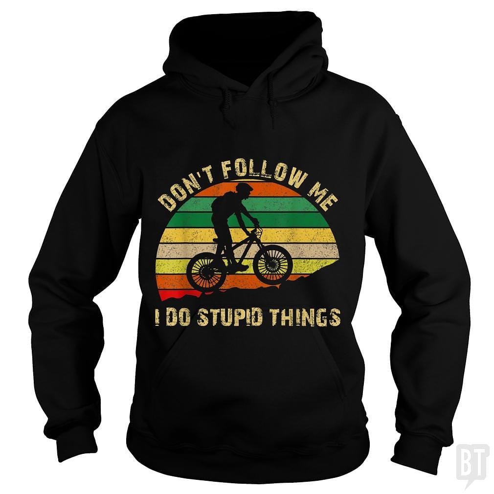 BustedTees: Funny Mountain Bike Hoodie