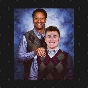 Graphic for Vintage Bo Nix Courtland Sutton Step Brothers Denver Football