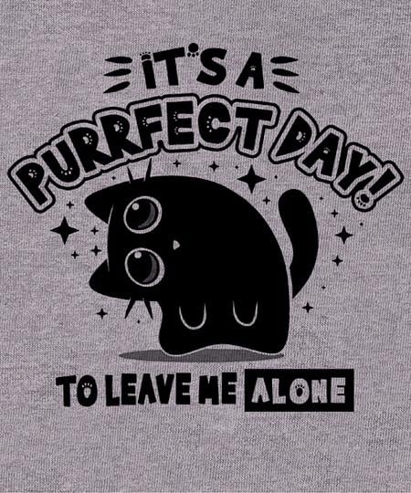 Qwertee: Purrfect Day to Leave me Alone