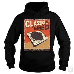 Graphic for Classically Trained Vintage Turntable hoodie