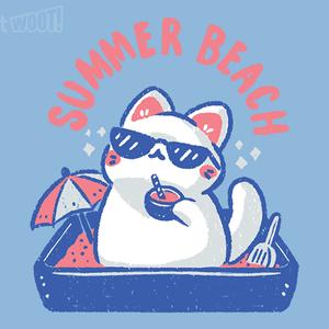 Graphic for Funny Summer Beach Cat