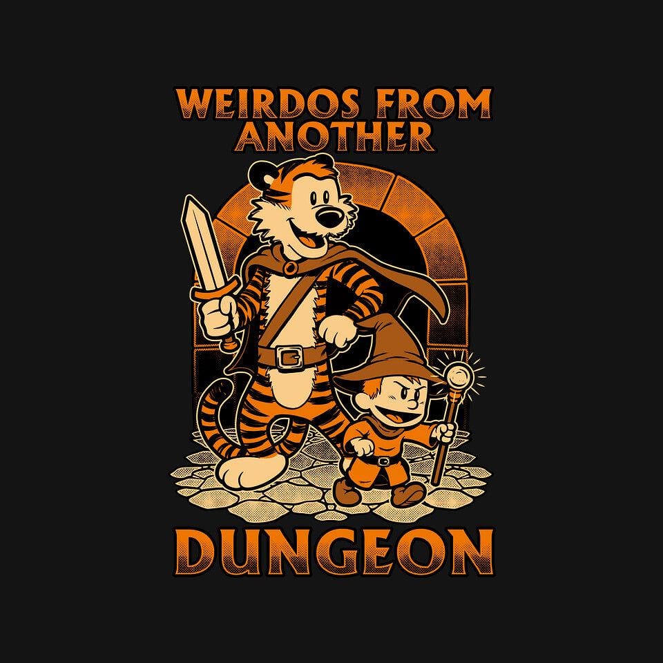 TeeFury: Tiger Boy Comic RPG