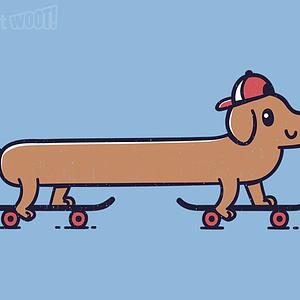 Graphic for Dachshund Skater