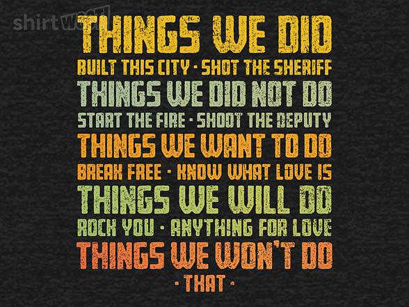Woot!: Things We Did