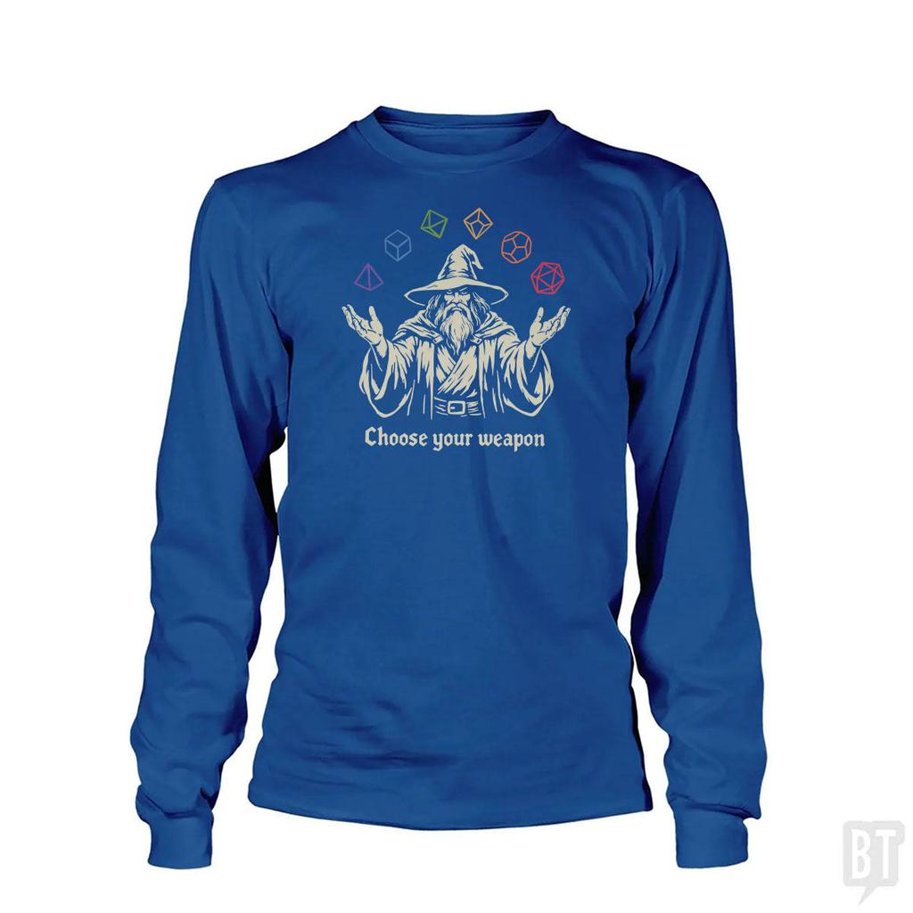 BustedTees: Wizard Weapon Long Sleeve