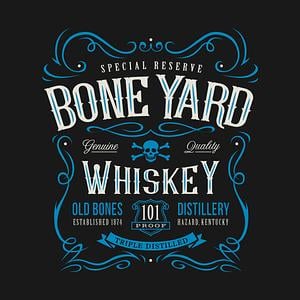 Graphic for Boneyard Whiskey Label