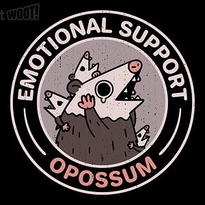 Graphic for Emotional Support Possum