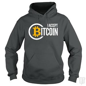 Graphic for I Accept Bitcoin Hoodie