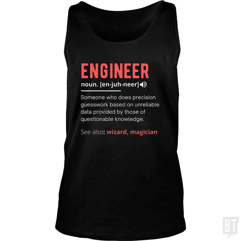 BustedTees: Engineer Definition Tank Top