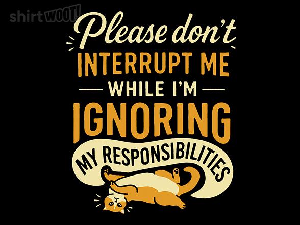 Woot!: Don't Interrupt Me