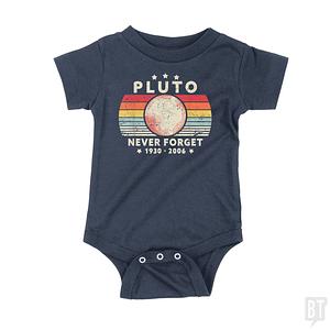 Graphic for Never Forget Pluto Baby One-Piece