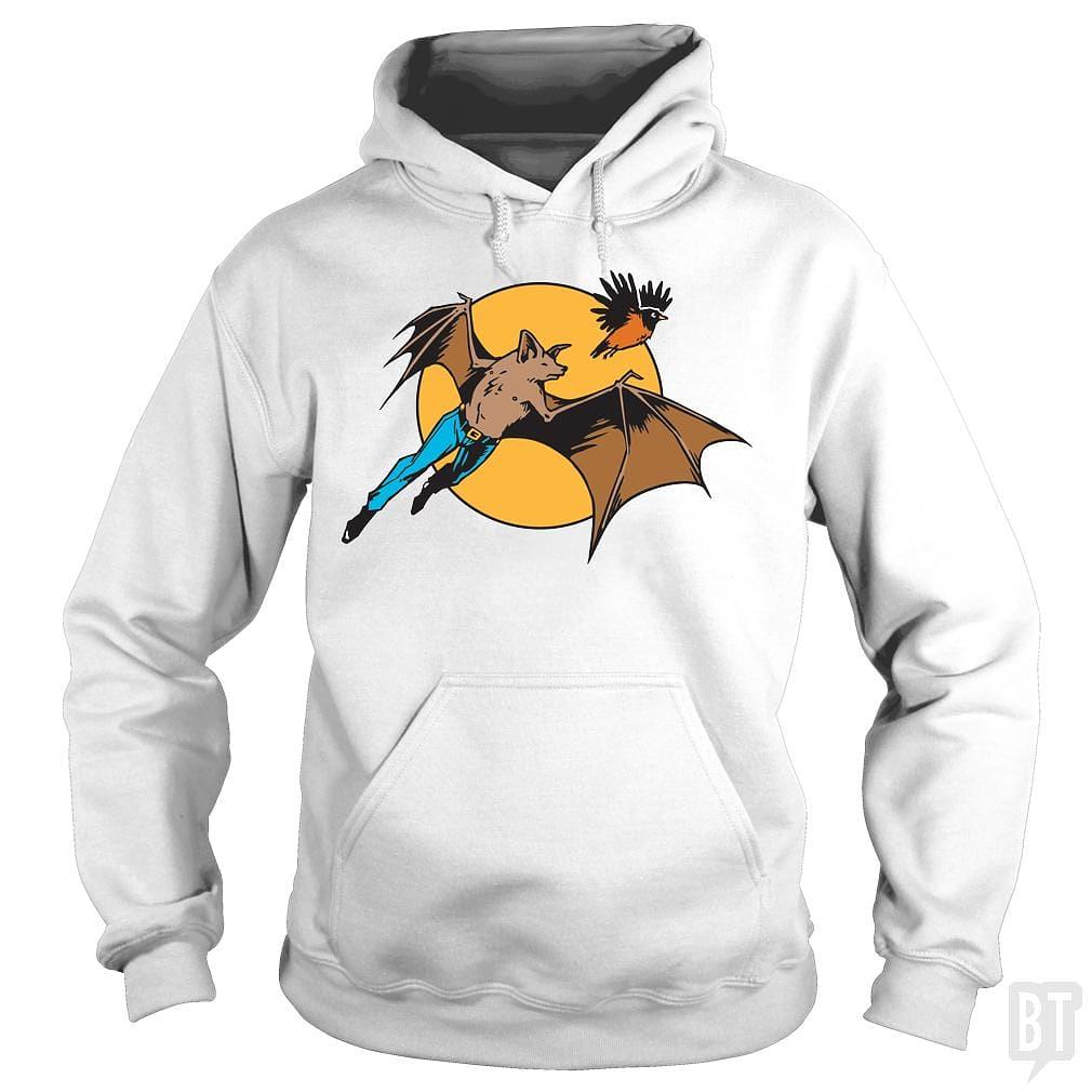 BustedTees: Bat Man and Robin Hoodie