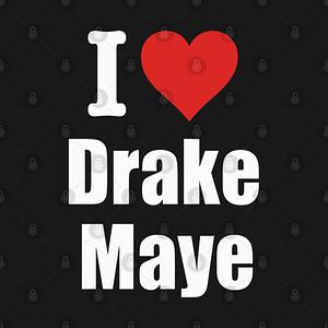 Graphic for I Love Drake Maye QB Football Fan
