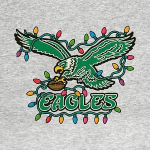 Graphic for Eagles Football Christmas Lights Vintage