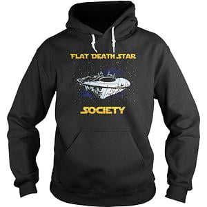 Graphic for Flat Death Star Society Hoodies