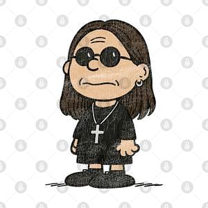 Graphic for Ozzy Osbourne  and Charlie Brown Inspired - Charles Schulz
