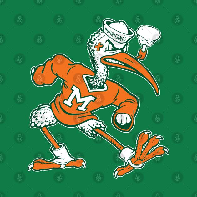 TeePublic: Vintage Sebastian Mascot of Univ. of Miami Mascot