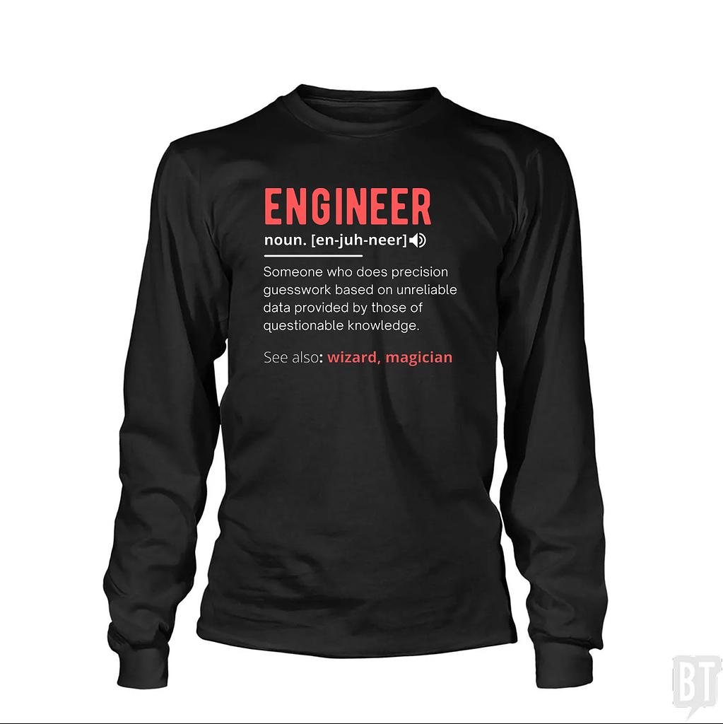 BustedTees: Engineer Definition Long Sleeve