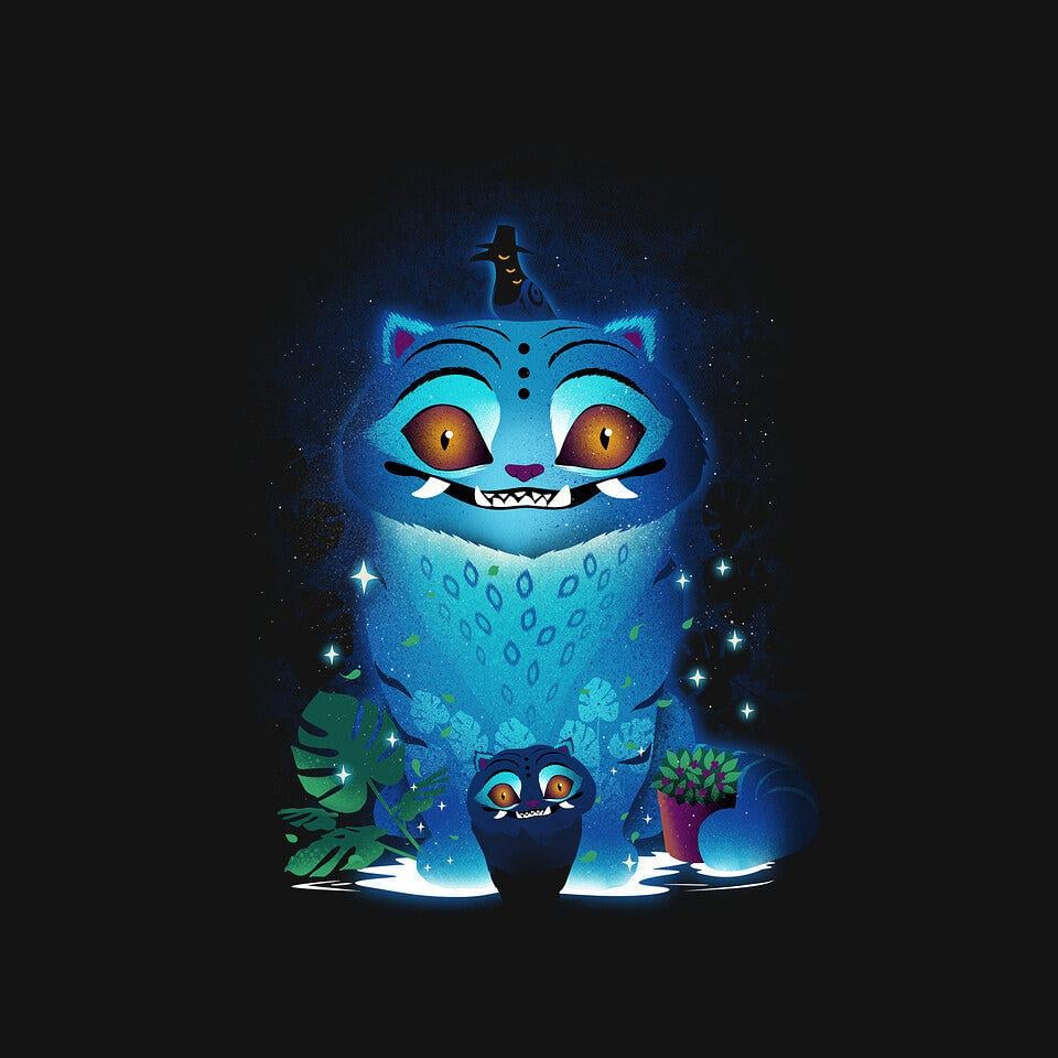 TeeFury: Derpy Tiger Landscape