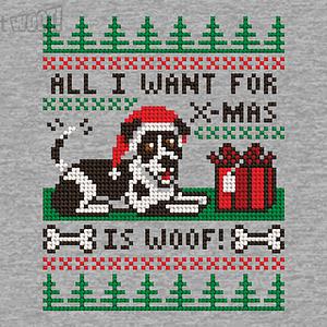 Graphic for All I Want for Christmas is Woof Sweater