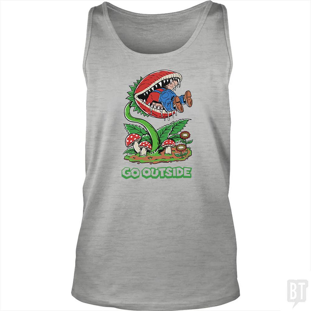 BustedTees: Go Outside Tank Top