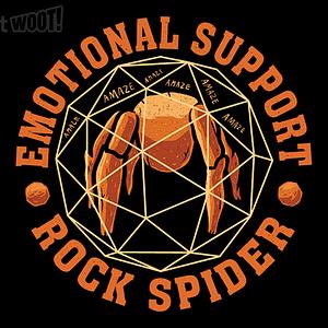Graphic for Emotional Support Rock Spider