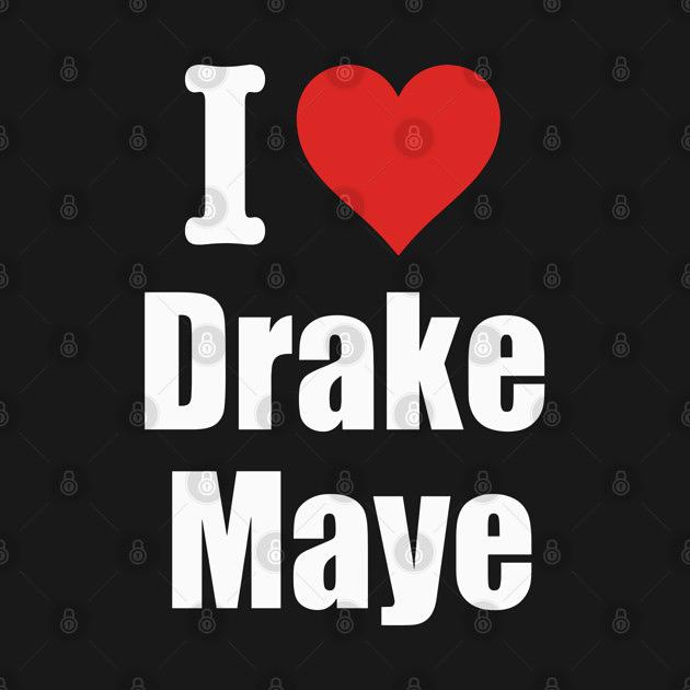 TeePublic: I Love Drake Maye QB Football Fan