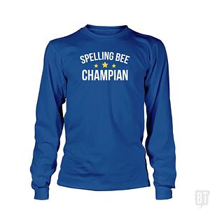 Graphic for Spelling Bee Champion  Long Sleeve