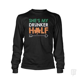 Graphic for She's My Drunker Half Long Sleeve