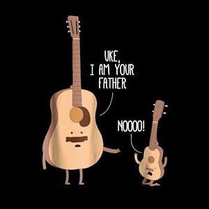 Graphic for Ukulele Guitar Music Hoodie