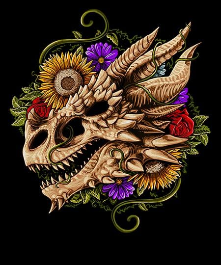 Qwertee: dragon still life