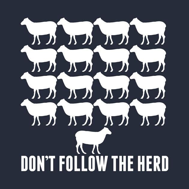 TeePublic: Don't Follow the Herd