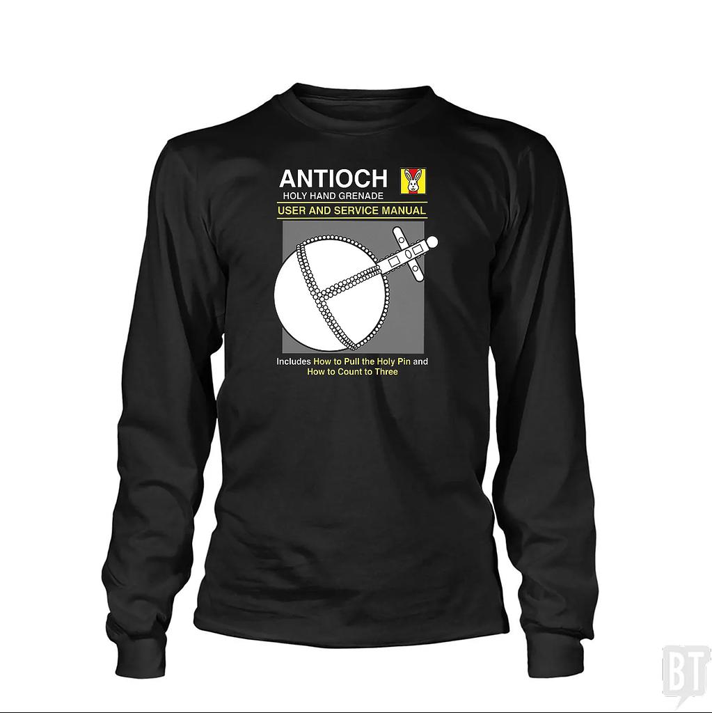 BustedTees: Antioch Holy Hand Grenade Long Sleeve