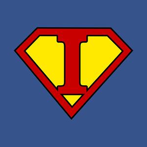 Graphic for Superhero Symbol Letter I
