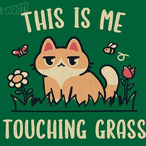 Graphic for Cat Touching Grass