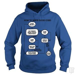 Graphic for How To Write Good Code Hoodie