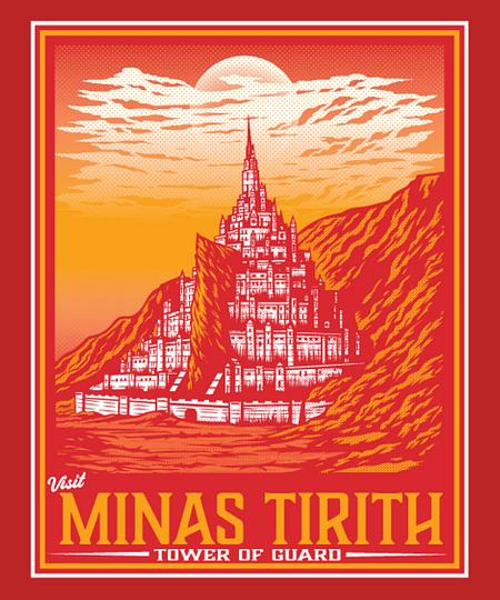 Qwertee: Visit Minas Tirith