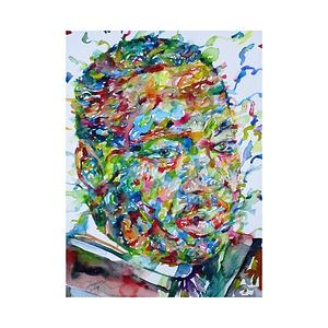 Graphic for MARTIN LUTHER KING Jr. - watercolor portrait .1