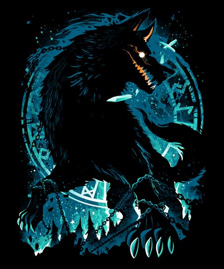 Qwertee: Fenrir the Beast of Ragnarök