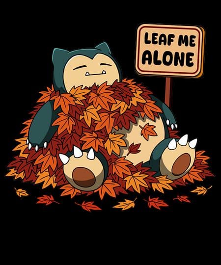 Qwertee: LEAF ME ALONE