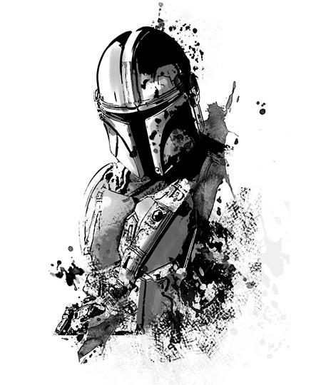 Qwertee: Galaxy warrior ink