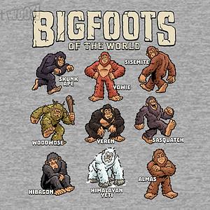 Graphic for Bigfoots of the World