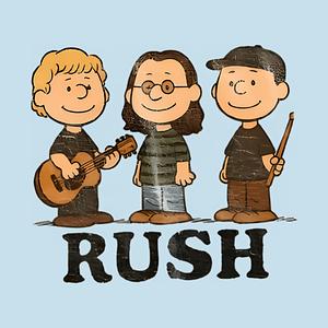 Graphic for Rush x Peanuts Style Retro Rock Band