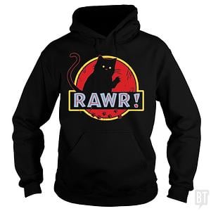 Graphic for Jurassic Cat RAWR Hoodie