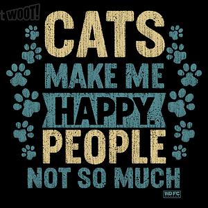 Graphic for Cats Make Me Happy