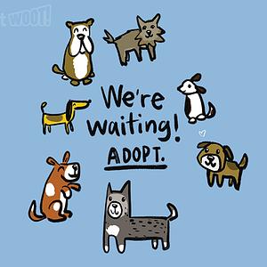 Graphic for Adopt Dogs - They're Waiting!