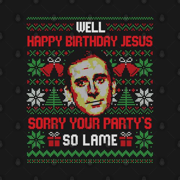 TeePublic: Happy Birthday Jesus Funny Ugly Sweater